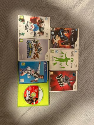 Lote juegos wii y play y xbox 360
