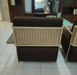 Butaca diseño Calligaris marrón