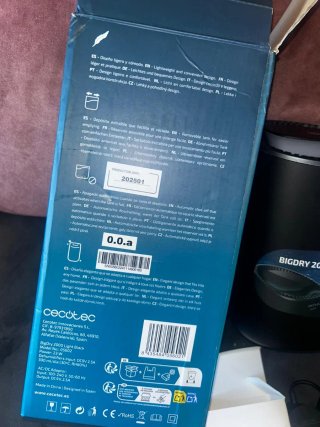 Deshumidificador Cecotec Bigdry 2000 Light Black
