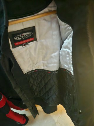 Chaqueta Moto Nitro Negra y Roja