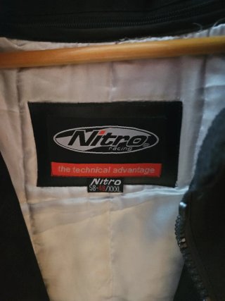 Chaqueta Moto Nitro Negra y Roja