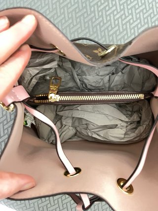 Bolso  Marrón y Rosa