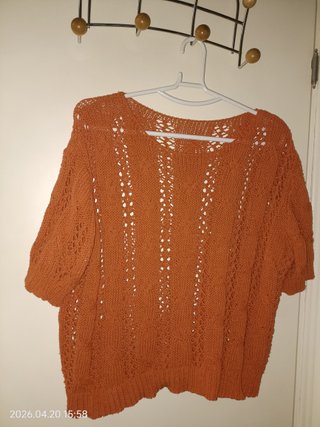 Jersey Verano Naranja Calado Talla Única