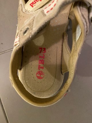 Sandali Timberland Beige/Rosso Tg 40