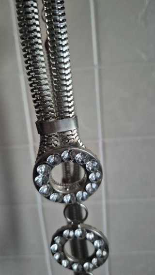 Cintura metallo con cerchi strass
