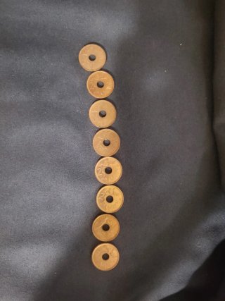 8 Monedas 25 Pesetas
