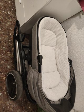 Carro de bebé 3 piezas gris