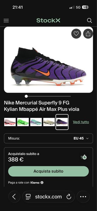 Nike Mercurial Superfly 9 FG Mbappé Air Max