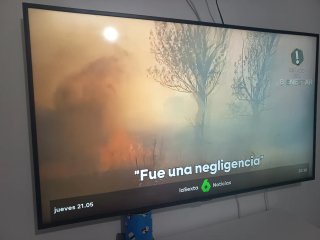 Televisión Negra 55 pulgadas smart TV