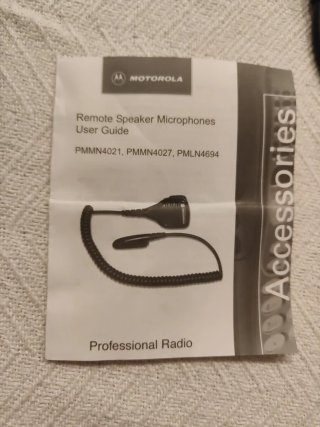 Micrófono Motorola serie GP PMMN4021/MDPMMN4027