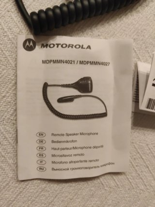 Micrófono Motorola serie GP PMMN4021/MDPMMN4027