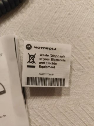 Micrófono Motorola serie GP PMMN4021/MDPMMN4027