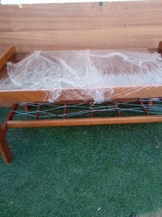 Mesa centro madera y cristal