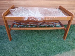 Mesa centro madera y cristal