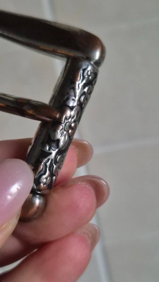Cintura in pelle marrone