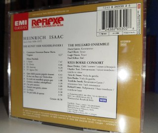 CD Heinrich Isaac ,  Música del Renacimiento