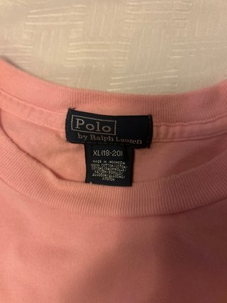 Camiseta Polo Ralph Lauren Rosa Talla XL Niño18-20