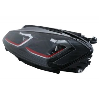 Faros delanteros Red edition Led para VW Golf 7.5