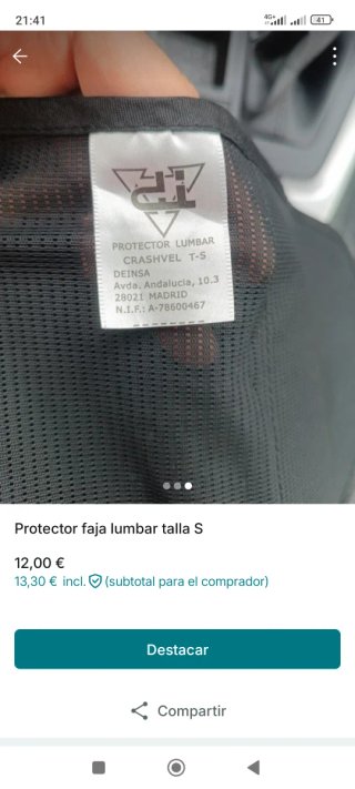Faja Lumbar Talla S