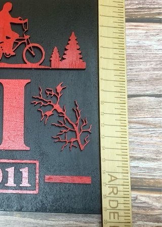 Placa Stranger Things Personalizada Madera 3D