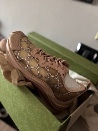 Scarpe Gucci Beige/Rosa Glitter