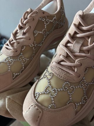 Scarpe Gucci Beige/Rosa Glitter
