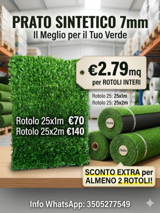 Prato sintetico 7mm €2.79 mq
