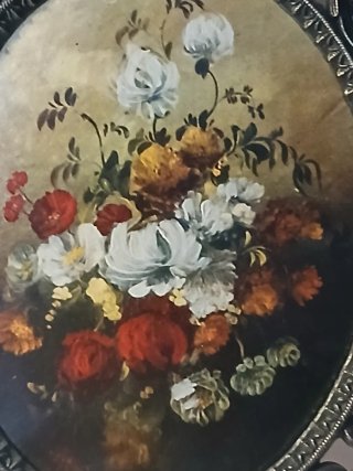 Quadretto barocco con fiori
