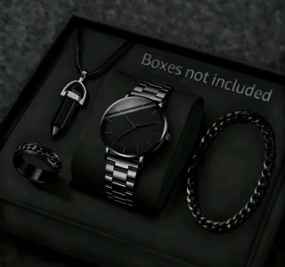 Set de Joyería: Reloj, Collar y Anillo