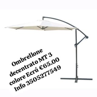 Ombrellone decentrato 3 MT colore Ecrú €65