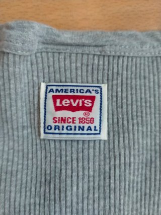 Camiseta Levi's Hombre Vintage 90s Henley Gris
