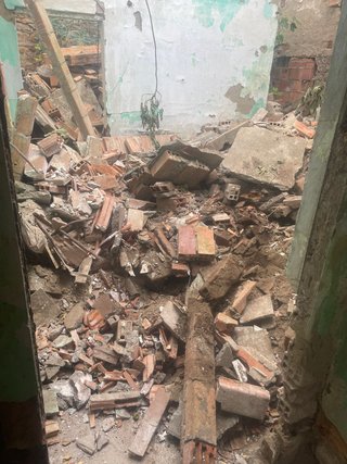 Escombros para relleno construcción