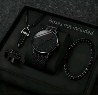 Set de Joyería: Reloj, Anillo y Collar