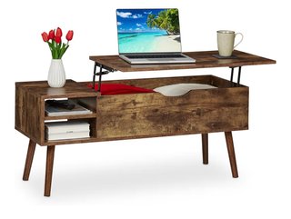 Mesa tipo rústica de centro/tv/entrada, elevable