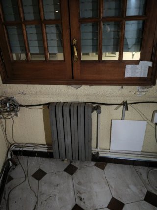 Radiador de hierro gris