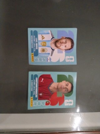 Cromos Mundial 2026 Messi y Ronaldo