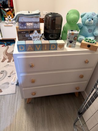 Armario infantil blanco y Comoda Infantil