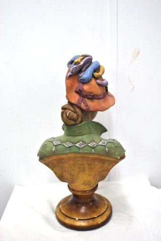 Antiguo busto escayola dama Victoriana