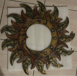 Cornice Sole Luna 60cm Metallo