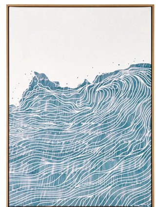 Cuadro Decorativo Azul y Blanco ikea