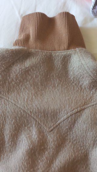 Chaqueta vintage beige mujer