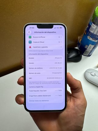 iPhone 13 256GB Blanco 85% Batería