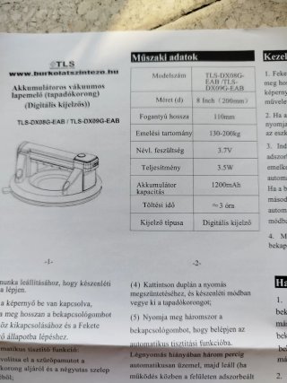 Ventosa TLS con Pantalla Digital