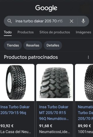 4 Neumáticos Insa Turbo Dakar 205/70 R15
