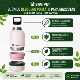 Bebedero SAVIPET para perros y gatos