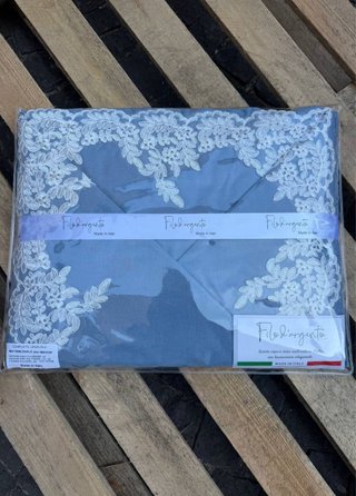 Completo Lenzuola Matrimoniale Filo d'Argento