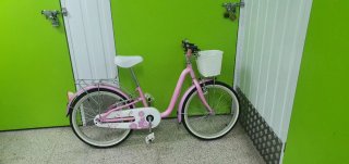 Bicicleta Niña 20 Rosa con Cesta