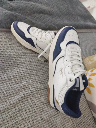 Zapatillas Pepe Jeans Chester Blancas y Azul