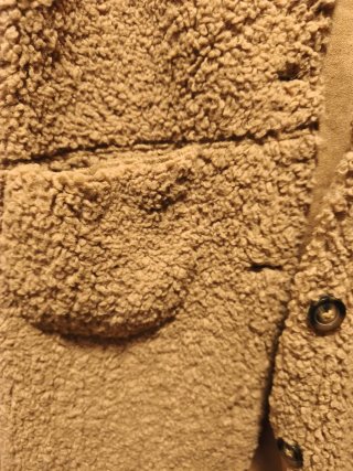 Abrigo SOPHYLINE efecto borrego beige