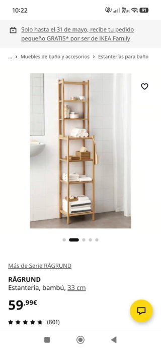 Estantería Ragrund Ikea